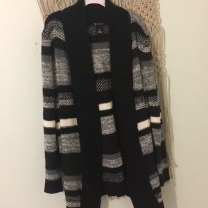new directions striped cardigan
